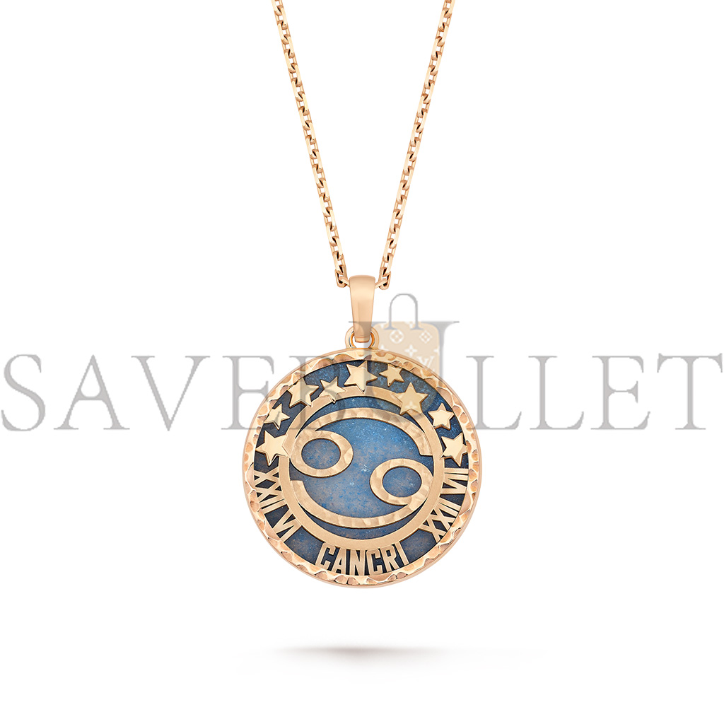 V*N CL*F arpels zodiaque long necklace cancri vcarp9rf00